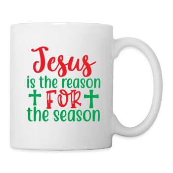 Jesus is the reason for the season - humour noël - Mug blanc - blanc - Droite