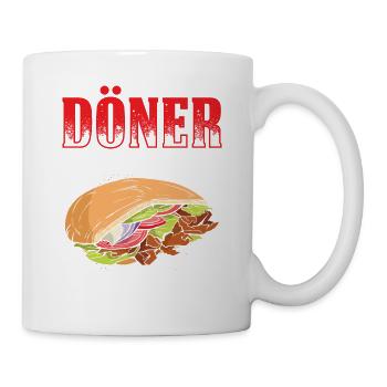 Döner Macht Wirklich Schöner Schau Mich Doch Mal A - Tasse - Weiß - Rechts