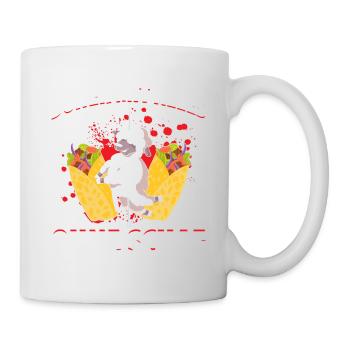 Döner Mittel Alles Ohne Schaf Döner Kebab Geschenk - Tasse - Weiß - Rechts