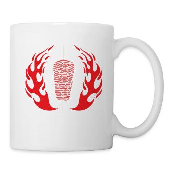 Döner Flüsterer Döner Kebab Geschenk - Tasse - Weiß - Rechts