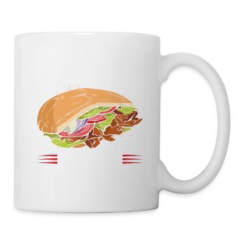 Wochenplan 100% Chance Einen Döner Zu Essen - Tasse - Weiß - Rechts