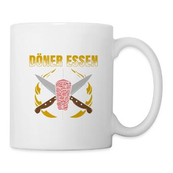 Ich Gehe Nicht Döner Essen Ich Döniere Döner Kebab - Tasse - Weiß - Rechts