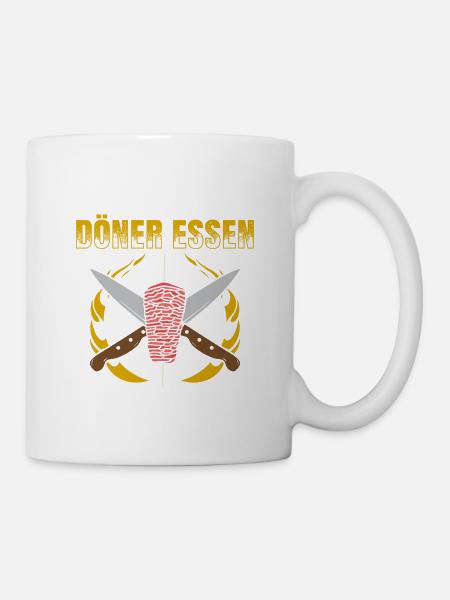 Ich Gehe Nicht Döner Essen Ich Döniere Döner Kebab - Tasse - Weiß