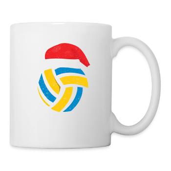 Volleyball Père Noël Beanie Sports Noël - Mug blanc - blanc - Droite