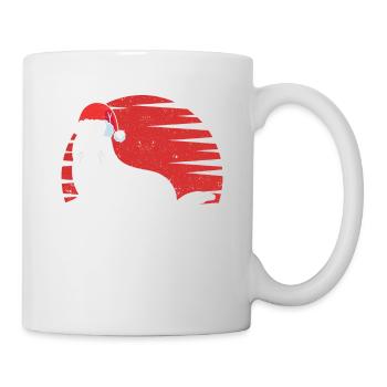 Seal Santa Claus Cap Animal Lovers Christmas - Mug - white - Right