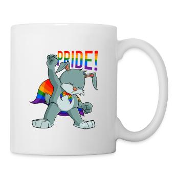 Rabbit I LGBTQ Flag I Rainbow Flag I Gay Pride - Tasse - Weiß - Rechts