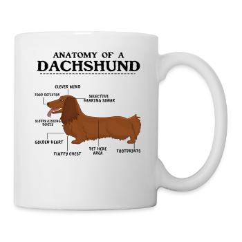 Définition Animal Animal Animal Anatomie Du Teckel - Mug blanc - blanc - Droite
