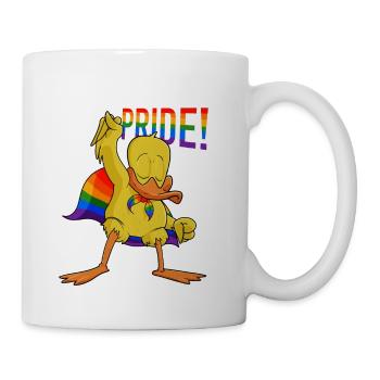 Duck I LGBTQ Flag I Rainbow Flag I Gay Pride - Tasse - Weiß - Rechts