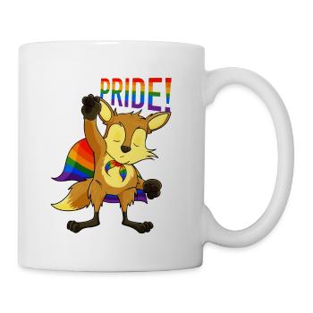 Fox I LGBTQ Flag I Rainbow Flag I Gay Pride - Mug - white - Right