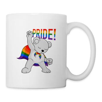 Polar Bear I LGBTQ Flag I Rainbow Flag I Gay Pride - Mug - white - Right