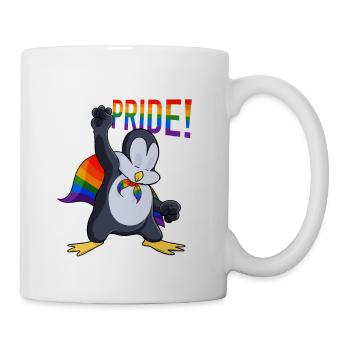 Penguin I LGBTQ Flag I Rainbow Flag I Gay Pride - Tasse - Weiß - Rechts