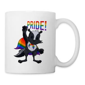 Skunk I LGBTQ Flag I Rainbow Flag I Gay Pride - Tasse - Weiß - Rechts