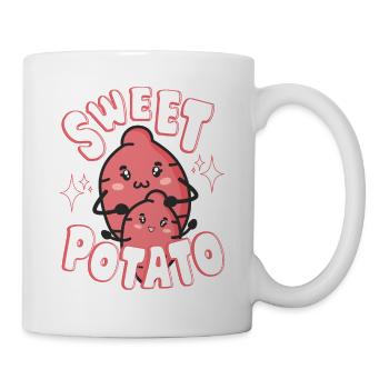 Funny Potatoes - Cool Sweet Potato Farmer Gifts - Tasse - Weiß - Rechts