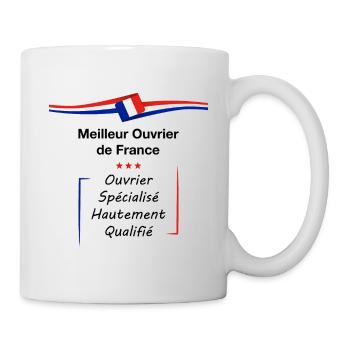 Meilleur Ouvrier de France MOF - Mug blanc - blanc - Droite