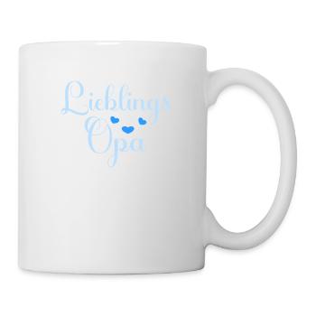 Lieblings Opa Opi Grandpa witziges lustiges Opa - Tasse - Weiß - Rechts