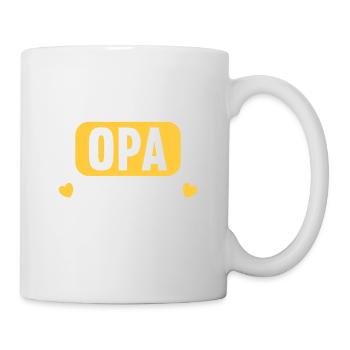 Aus dem Weg. Opa im Einsatz. - Tasse - Weiß - Rechts