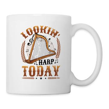 Lookin' Harp Today, joueur de harpe. - Mug blanc - blanc - Droite