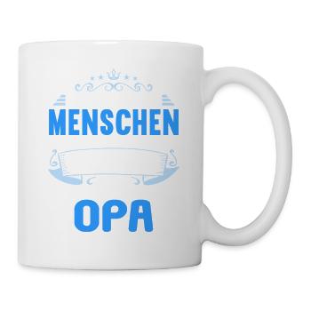 Die wichtigsten Menschen nennen mich Opa - Tasse - Weiß - Rechts