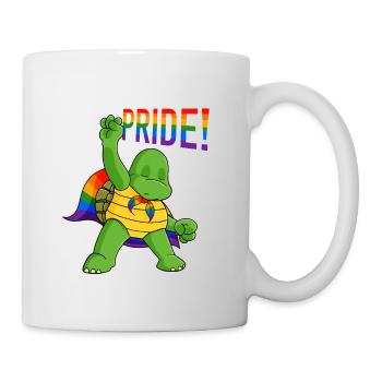 Turtle I LGBTQ Flag I Rainbow Flag I Gay Pride - Mug - white - Right