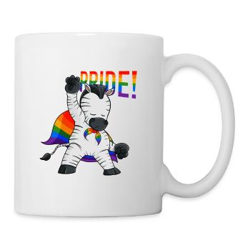 Zebra I LGBTQ Flag I Rainbow Flag I Gay Pride - Tasse - Weiß - Rechts