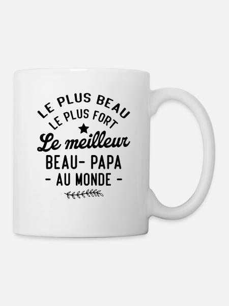 Le meilleur beau papa au monde - Mug blanc - blanc