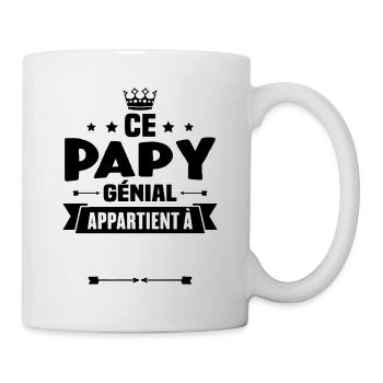 Ce papy génial appartient à [Personnalisable] - Mug blanc - blanc - Droite