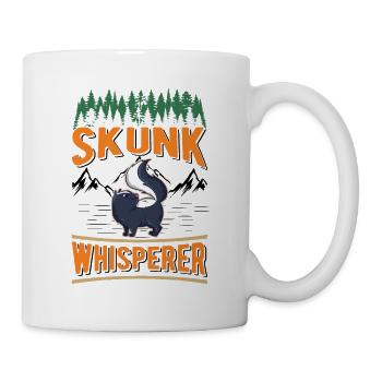 Skunk Whisperer Stinktier - Tasse - Weiß - Rechts