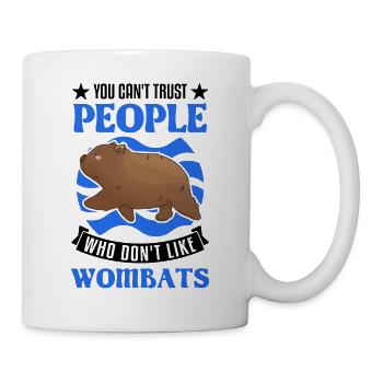 Australischer Wombat - Tasse - Weiß - Rechts