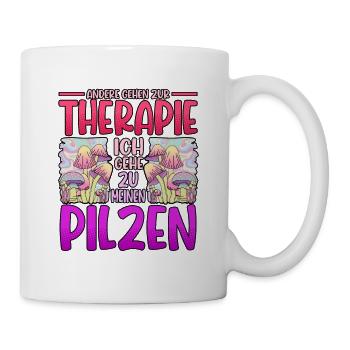 Pilzsammler Pilz Sucher - Tasse - Weiß - Rechts