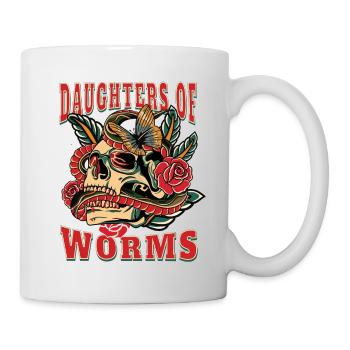 Worms Frau Geschenk daughters of Worms Frauen - Tasse - Weiß - Rechts