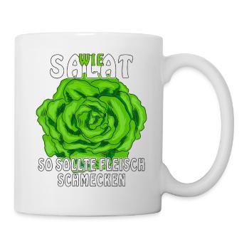 WIE SALAT - Tasse - Weiß - Rechts