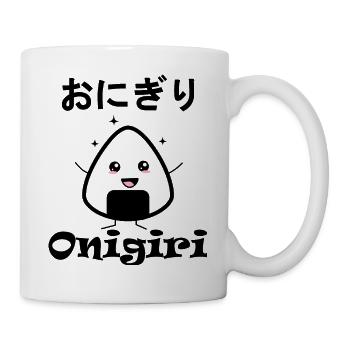 Happy Onigiri Kawaii - Tasse - Weiß - Rechts