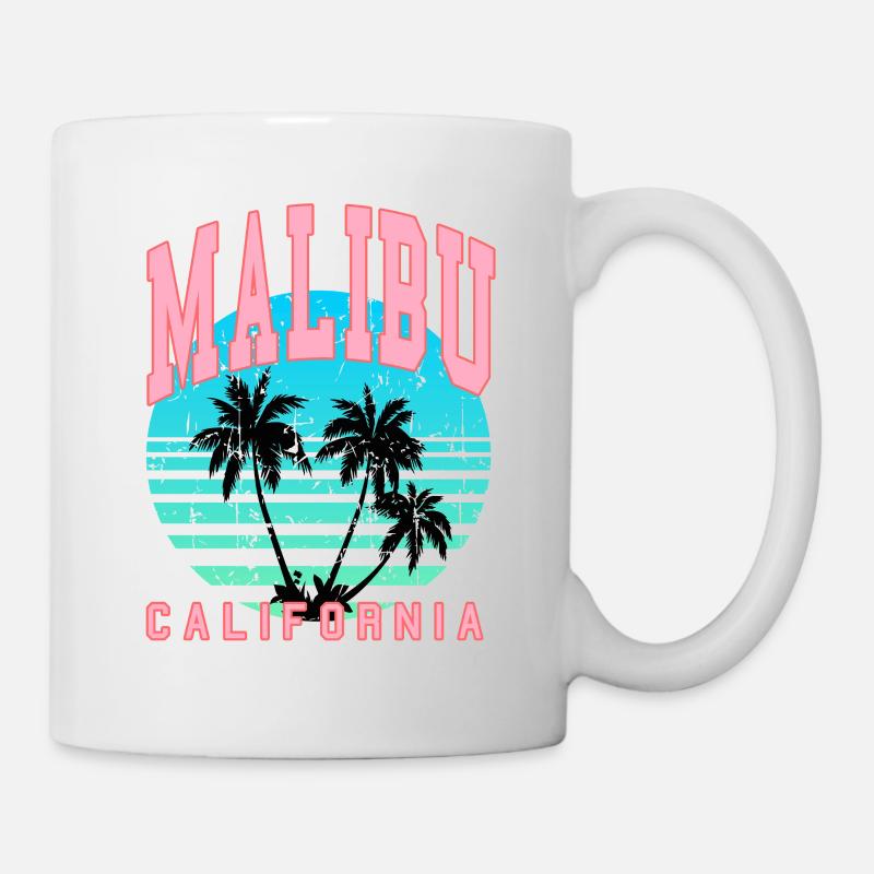 malibu palms California - Mug - white