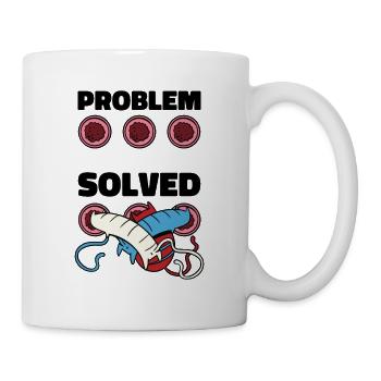 Problem Solution Cat Feline Cat Owner Pet - Mug - white - Right