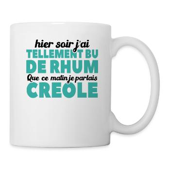 Hier Soir J'ai Tellement Bu De Rhum - Mug blanc - blanc - Droite