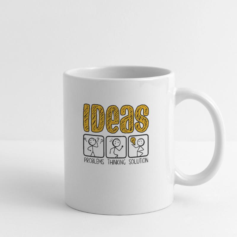Problem Thinking Stick Figure Solution Thinker Mug