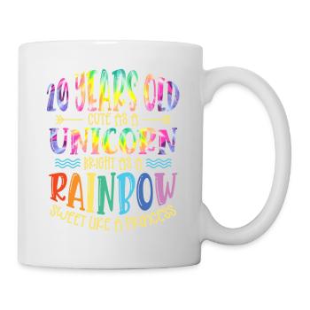 20 Jahre Alt Niedlich Wie Ein Einhorn Hell Wie - Tasse - Weiß - Rechts