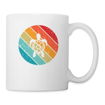 Turtle Retro Animal Sea Reptile Gift idea - Mug - white - Right