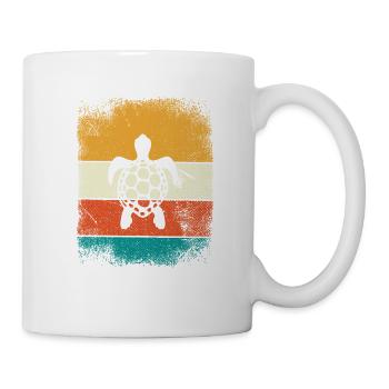 Turtle Retro Animal Sea Reptile Gift idea - Mug - white - Right