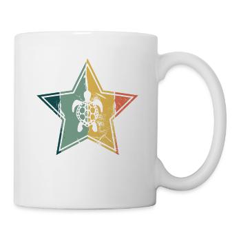 Turtle Retro Animal Sea Reptile Gift idea - Tasse - Weiß - Rechts