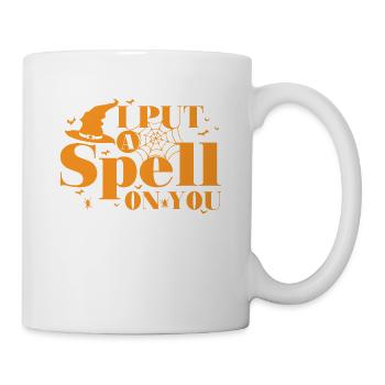 J’ai mis un sort sur votre coutume d’Halloween - Mug blanc - blanc - Droite
