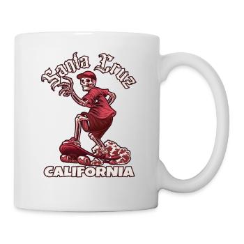 Années 70 années 80 dans la ville californienne de Santa Cruz - Mug blanc - blanc - Droite