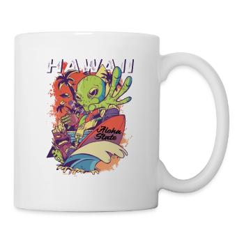 Années 70 80 Hawaiian Island Palm Beach - Super - Mug blanc - blanc - Droite