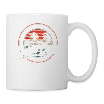 Années 70 années 80 dans la ville californienne de Santa Cruz - Mug blanc - blanc - Droite