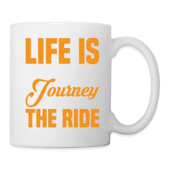 La vie est un voyage, profitez de la balade 2 - Mug blanc - blanc - Droite