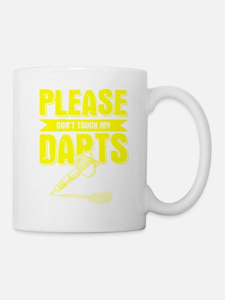 darts spiel - Tasse - Weiß