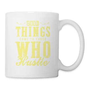 work hustle - Mug - white - Right