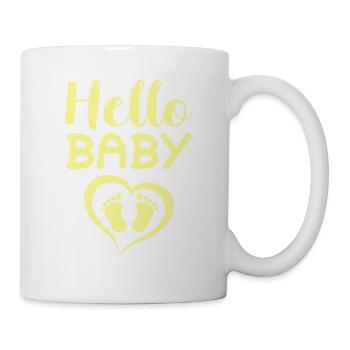 hello baby - Tasse - Weiß - Rechts