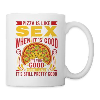 Chef Koch Pizza Pizzakoch Pizzeria Restaurant - Tasse - Weiß - Rechts