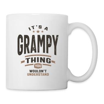 Mens It's a Grampy Thing Funny Dad Grandpa - Mug - white - Right